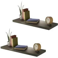 Mojawo Wandregal 60 x 23,5 x 3,8 cm Schwarz