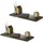 Mojawo Wandregal 60 x 23,5 x 3,8 cm Schwarz