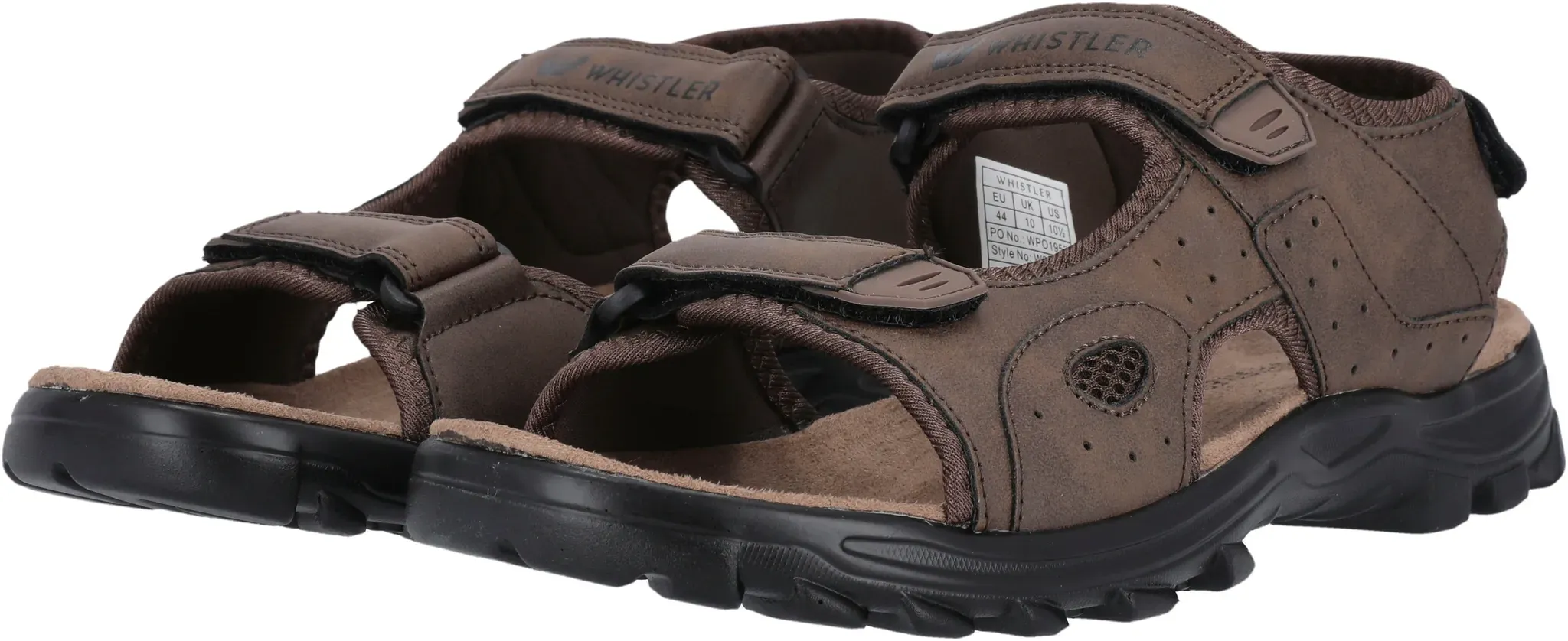 Sandale WHISTLER "Hornsin M Sandal" Gr. 45, braun (various brown) Schuhe Klettschuhe