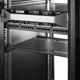 Startech Fachboden Stahl 40 cm schwarz 2 Stück