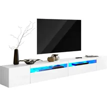 INOSIGN Lowboard INOSIGN, weiß (weiß, weiß hochglanz), B:260cm H:36,5cm T:40cm, Sideboards, Lowboard, Breite 260 cm, ohne Beleuchtung