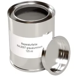 Reparaturfarbe 125 ml RAL 9007 Graualuminium