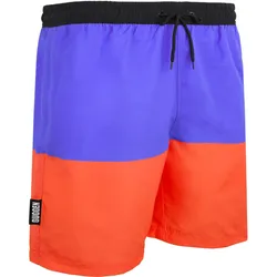 GUGGEN MOUNTAIN Style 20 Herren Badehose mit Muster Lila Orange S