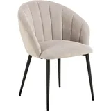 VCM ebuy24 Daniella Esszimmerstuhl Mit Armlehnen Stoff beige.