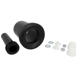 Haas + Sohn Haas 3289 Wand - WC Anschlussgarnitur DN 110 mit weißen Deckkappen