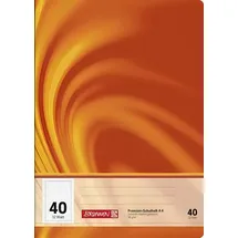Brunnen Schulheft Vivendi Lineatur 40 kariert DIN A4 Rand rundum, 32 Blatt, 1 St.
