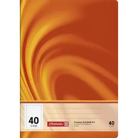 Brunnen Schulheft Vivendi Lineatur 40 kariert DIN A4 Rand rundum, 32 Blatt, 1 St.