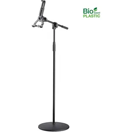 K&M Tablet-PC-Stativ mit Schwenkarm für 10"-16" Schwarz