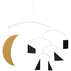 Ferm Living - Phase Mobile, 30 x 40 cm, schwarz / gold