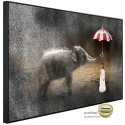 papermoon Infrarotheizung »EcoHeat - Abstrakte Liebe Frieden Hoffnung«, Matt-Effekt - bunt