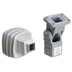 Schneider Electric NSYCMUMA80 Bewegliche Befestigung, quadr., 80mm, Gussstahl, RAL7040, f. S3CM-HMI-Gehäuse