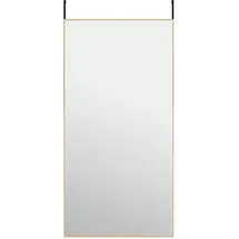 vidaXL Türspiegel Golden 50x100 cm Glas und Aluminium