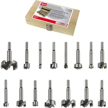 DEMA Forstnerbohrer Set 15tlg. im Holzkasten