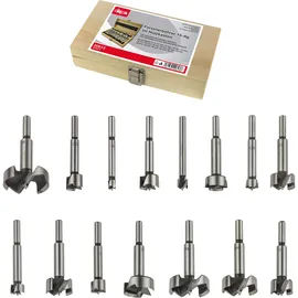 DEMA Forstnerbohrer Set 15tlg. im Holzkasten