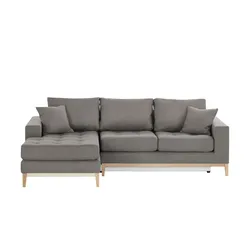 smart Ecksofa ¦ grau ¦ Maße (cm): B: 242 H: 90 T: 173