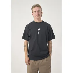 T-Shirt CLEPTOMANICX "Classic Tee Empathy", Herren, Gr. L, schwarz, 100% Baumwolle, casual, normal, Kurzarm, Shirts, Locker geschnitten