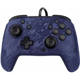 PDP Faceoff Deluxe + Audio Controller Blau Nintendo Switch