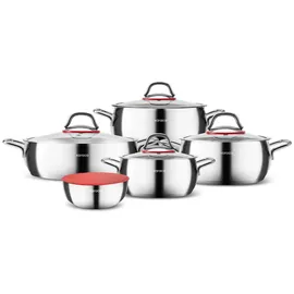 KARACA Emirgan XL Topf-Set 10-tlg. 10 x Kochtopf + Glasdeckel