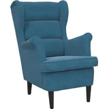 vidaXL Sessel Blau Samt