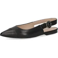 CAPRICE Damen Slingpumps aus Leder Spitz, Schwarz (Black Nappa), 38.5 EU / 5,5 UK