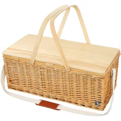 CILIO Picknick-Korb PALERMO aus geflochtener Weide für 4 Personen