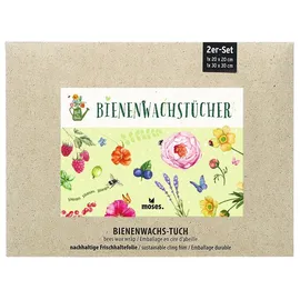 Moses Blatt & Blüte - Bienenwachstücher 2er Set