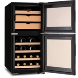 Klarstein El Dorado 89 Käse & Weinkühlschrank 2 Zonen Touch 89L LED Schwarz