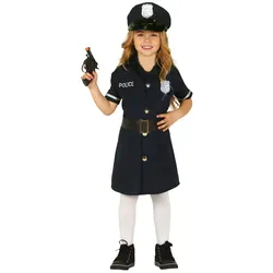 Police Girl Polizei Mädchenkostüm - Kinder-10-12-Jahre