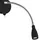 Searchlight Wandlampe (H 24 cm)  schwarz