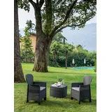 PROGARDEN Gartenset 3-tlg. anthrazit