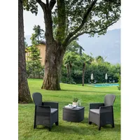 PROGARDEN Gartenset 3-tlg. anthrazit