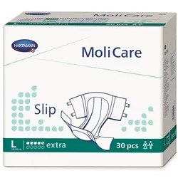 MoliCare Slip extra Gr. L, moderner Inkontinenzslip bei mittlerer Harninkontinenz und/oder Stuhlinkontinenz Einweghosen 3x30 St weiss Unisex