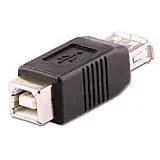 Lindy USB-A auf USB-B Adapter Schwarz