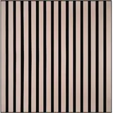 KAISER plastic® Akustikpaneele | Farbe: Pastell Lachs | Wandpaneele in verschiedenen Formaten | Deko Wohnzimmer | Wanddeko in Pastellfarbe | Akustik Paneele Wand | Lamellenwand (60 x 60 cm - 2STK.)