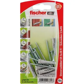 Fischer Universaldübel UX 5 x 30 mm 10 Stück