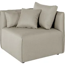 otto home Sofa-Eckelement OTTO HOME "Nöre", beige, B:90cm H:74cm T:90cm, Samtoptik (100% Polyester);Struktur (100% Polypropylene);Luxus-Microfaser Lederoptik (100% Polyester);Struktur fein (100% Polyester);Webstoff (100% Polyester);Baumwoll-/Leinenmix (60%