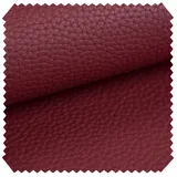 novely® Stoff BINAU Kunstleder - Möbelstoff aus Echtleder-Fasern-Kombi, Robust, Extra Dick, Pflegeleicht, Meterware, 1lfm rot
