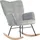Homcom Schaukelsessel mit Armlehne Polyester 98 x 101 x 71 cm Hellgrau