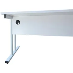 Lüllmann Schreibtisch Computertisch Bürotisch 730 x 800 x 800 mm Lichtgrau 391010