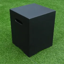 ELEMENTI Abdeckung für Gasflaschen Beton-Optik schwarz für 5 kg Gasbehälter