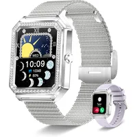 Smartwatch Damen Frauen mit Telefonfunktion Armbanduhr Sportuhr Fitnessuhr