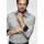 Bruno Banani Langarmhemd BRUNO BANANI, Herren, Gr. 35/36, N-Gr, grau, Obermaterial: 100% Baumwolle, Basic, tailliert, 1-Knopf-Manschette verstellbar, Hemden, Kontrastbesatz