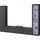 Home Affaire Wohnwand HOME AFFAIRE "Maruska", grau (anthrazit, anthrazit), B:260cm H:180cm T:30cm, Holzwerkstoff, Kastenmöbel-Sets, Wohnwand