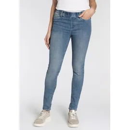 FLASHLIGHTS Jeansjeggings (Packung, 2er-Pack) enge Passform, Röhrenjeans, Used-Look-Waschung, hohe Leibhöhe blau 42