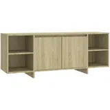 vidaXL TV-Schrank Sonoma-Eiche 130x35x50 cm Holzwerkstoff