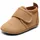 Bisgaard Baby Cotton First Walker Shoe,Camel,19 EU