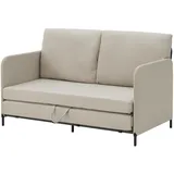 [en.casa] - Bettsofa, Soini mit Liegefunktion Beige
