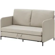 [en.casa] - Bettsofa, Soini mit Liegefunktion Beige