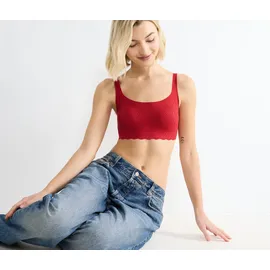 SLOGGI Zero Feel Bliss Festive Top - Damen, Gr. L - rot/jacquard