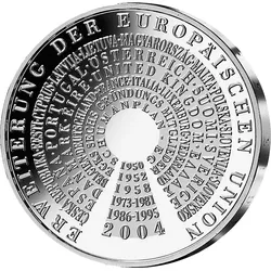 10-Euro-Silber-Gedenkmünze "Erweiterung der Europäischen Union"
